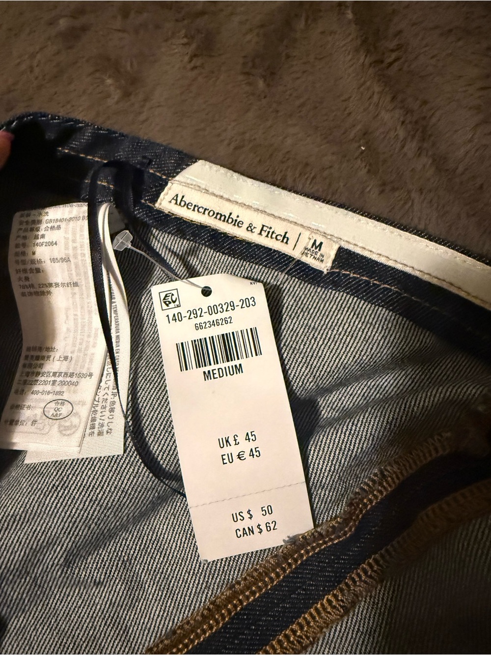 Abercrombie Jean tube top
